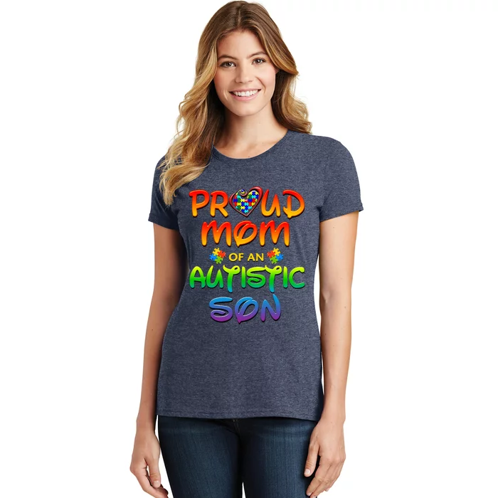 Autism Awareness Wear Proud Mom Of Son Women's T-Shirt