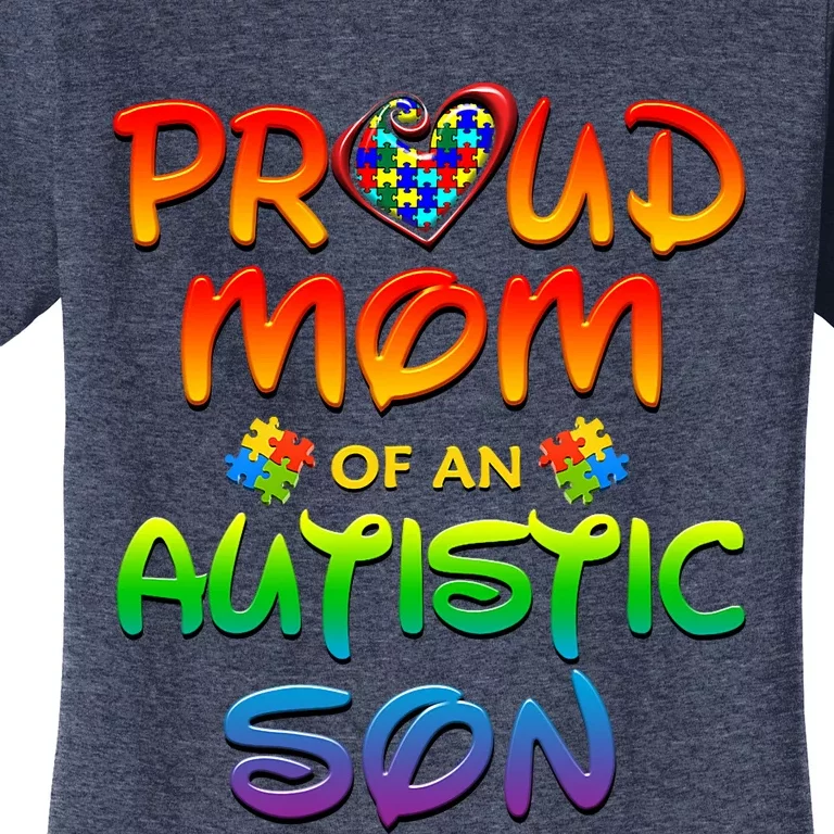 Autism Awareness Wear Proud Mom Of Son Women's T-Shirt