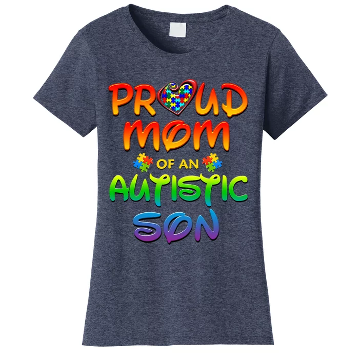 Autism Awareness Wear Proud Mom Of Son Women's T-Shirt