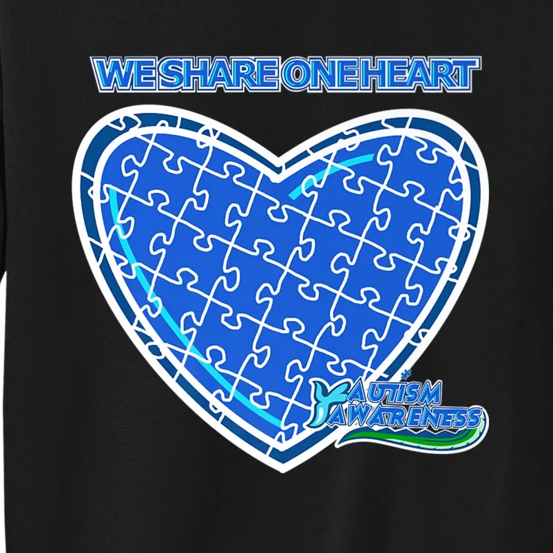 Autism Awareness We Share One Heart Sweatshirt