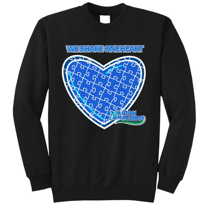 Autism Awareness We Share One Heart Sweatshirt