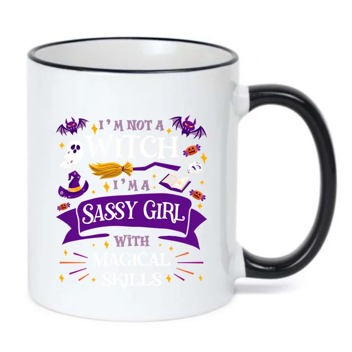 AinT A Witch Sassy With Magical Skills Halloween Teen Gift Black Color Changing Mug