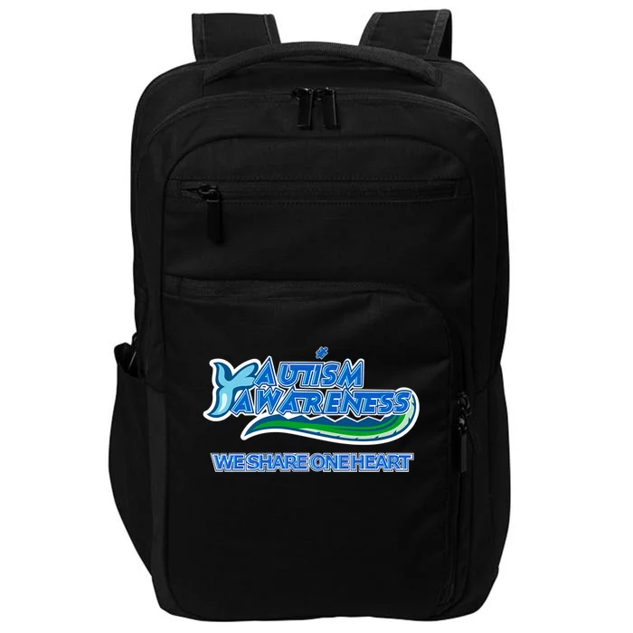 Autism Awareness We Share One Heart Impact Tech Backpack