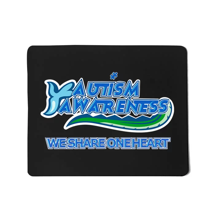 Autism Awareness We Share One Heart Mousepad