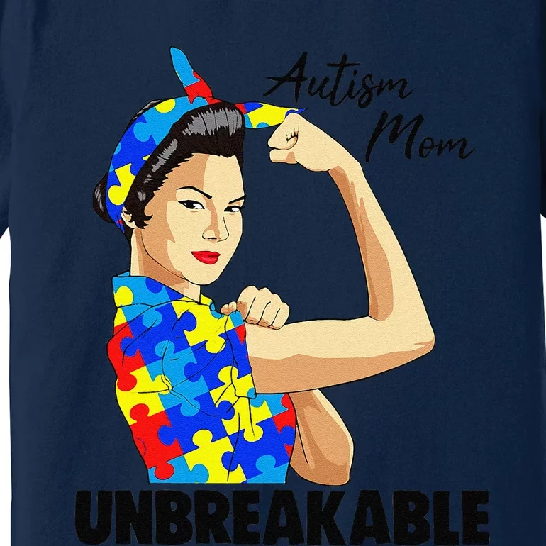 Autism Awarenesss Women Autism Mom Gift Premium T-Shirt