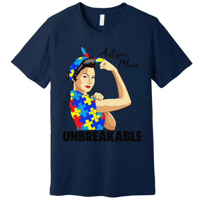 Autism Awarenesss Women Autism Mom Gift Premium T-Shirt