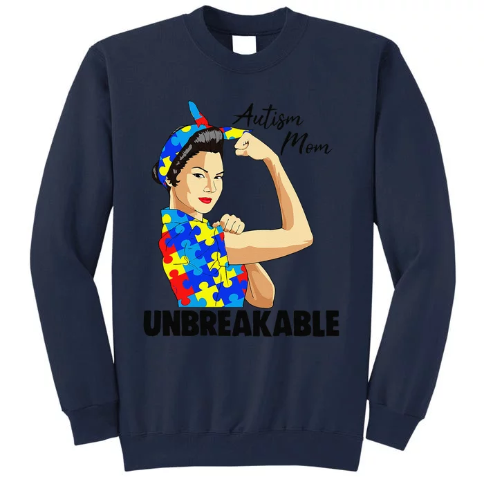 Autism Awarenesss Women Autism Mom Gift Tall Sweatshirt