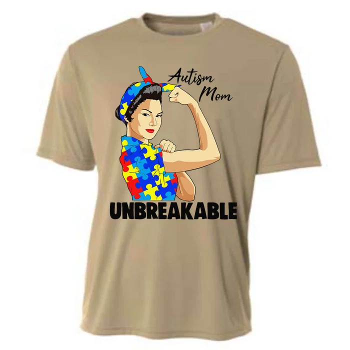 Autism Awarenesss Women Autism Mom Gift Cooling Performance Crew T-Shirt