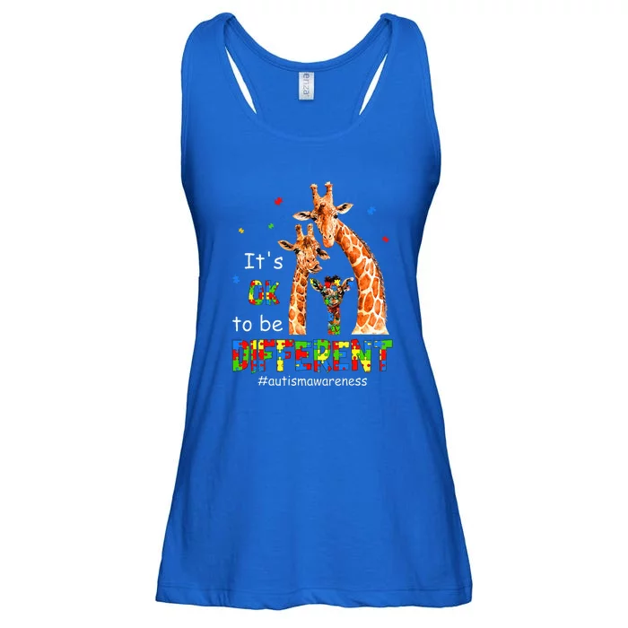 Autism Awareness Women Teacher Its Ok To Be Different Ladies Essential Flowy Tank