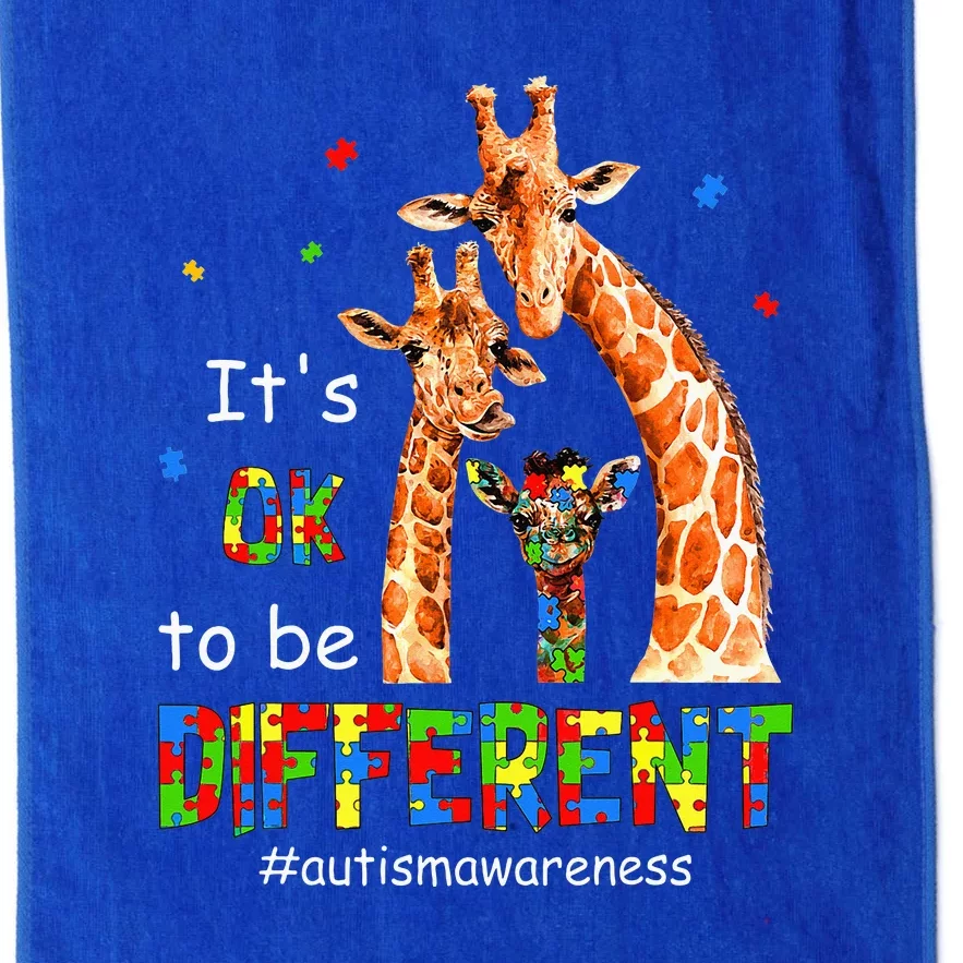 Autism Awareness Women Teacher Its Ok To Be Different Platinum Collection Golf Towel