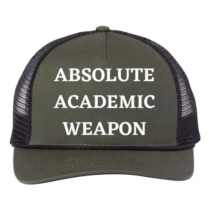 Absolute Academic Weapon Funny Trend Retro Rope Trucker Hat Cap