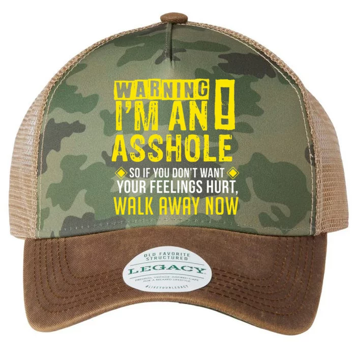 Asshole Assholes Warning Vulgar Profanity Fun Gag Gift Legacy Tie Dye Trucker Hat