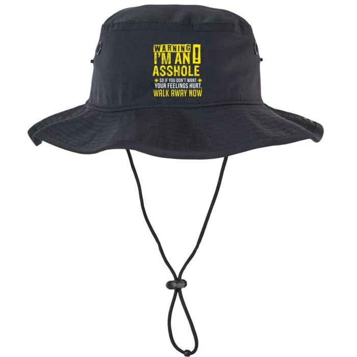 Asshole Assholes Warning Vulgar Profanity Fun Gag Gift Legacy Cool Fit Booney Bucket Hat