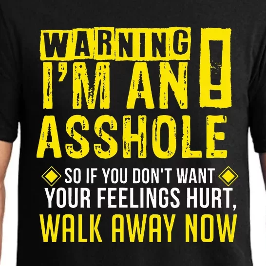 Asshole Assholes Warning Vulgar Profanity Fun Gag Gift Pajama Set