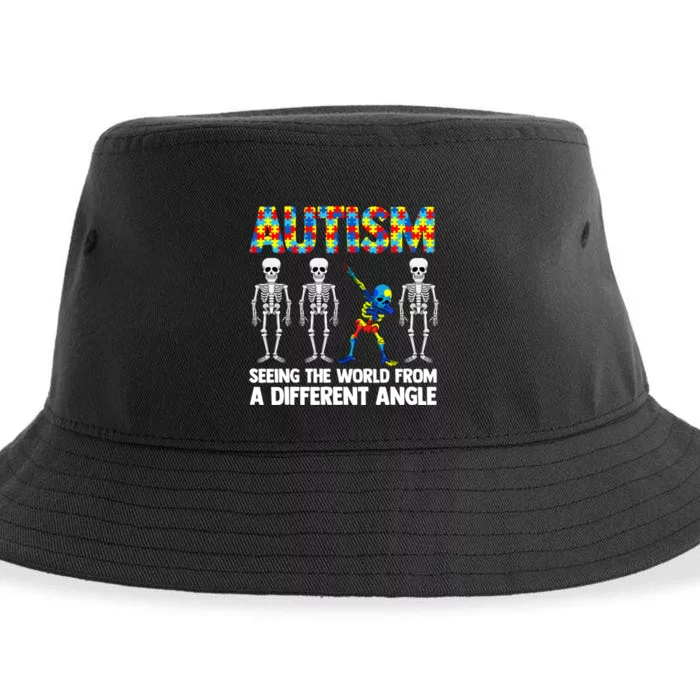 Autism Awareness Women Autism Mom Gift Sustainable Bucket Hat