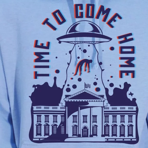 Alien Abduction White House Unisex Surf Hoodie