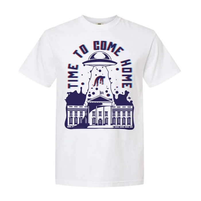 Alien Abduction White House Garment-Dyed Heavyweight T-Shirt