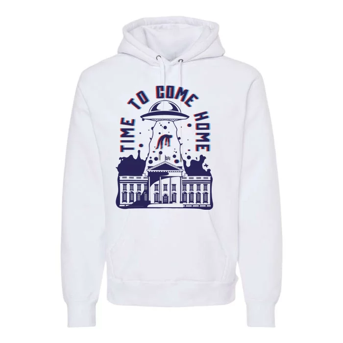 Alien Abduction White House Premium Hoodie