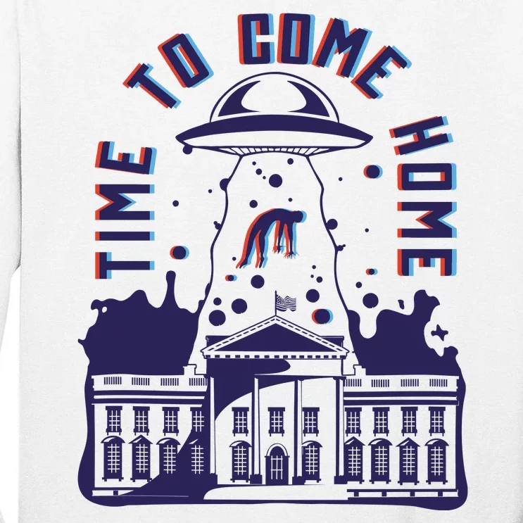 Alien Abduction White House Tall Long Sleeve T-Shirt