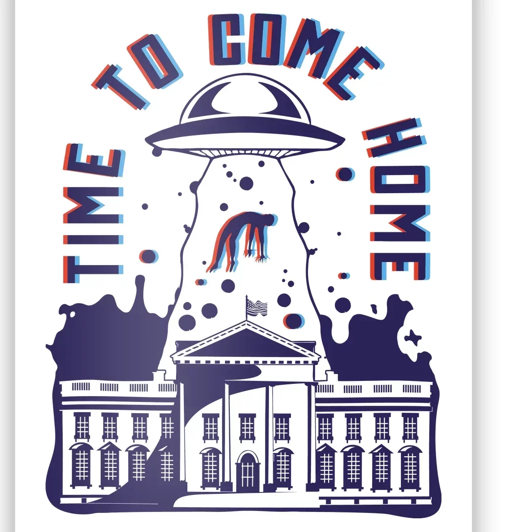 Alien Abduction White House Poster