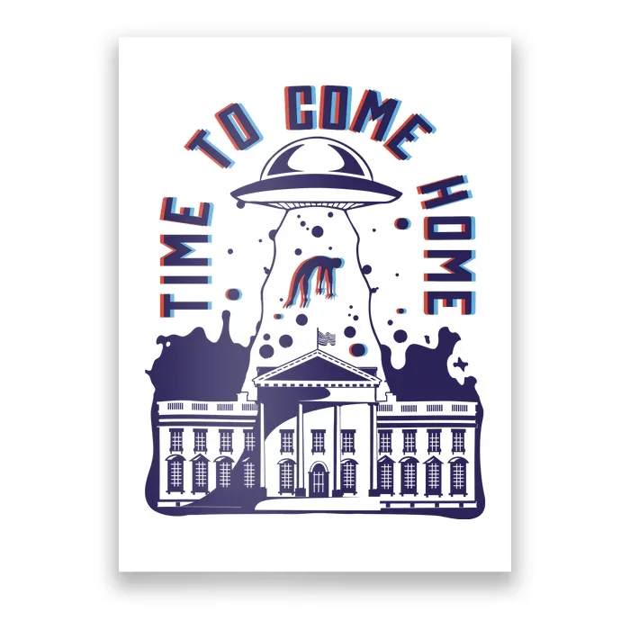 Alien Abduction White House Poster