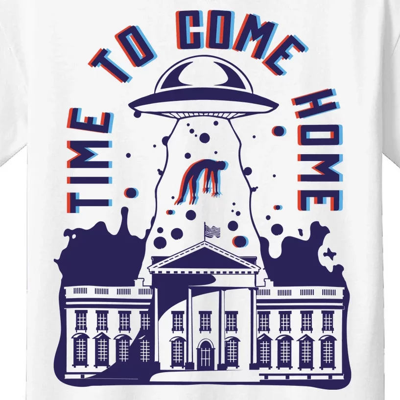 Alien Abduction White House Kids T-Shirt