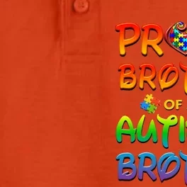 Autism Awareness Wear Proud Brother Of Brother Funny Gift Dry Zone Grid Performance Polo