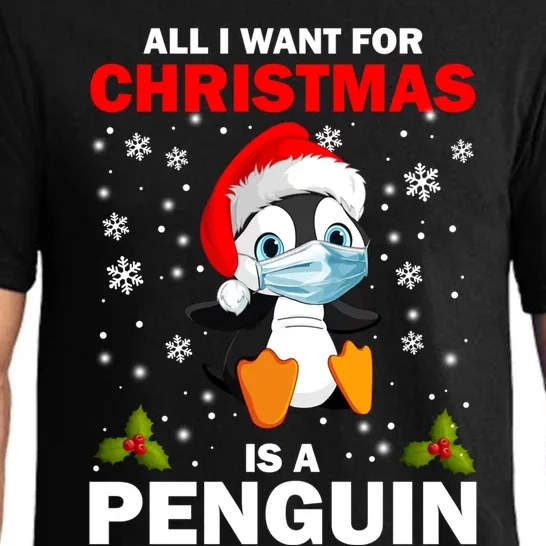 Animals Arctic Xmas All I Want For Christmas Is A Penguin Gift Pajama Set