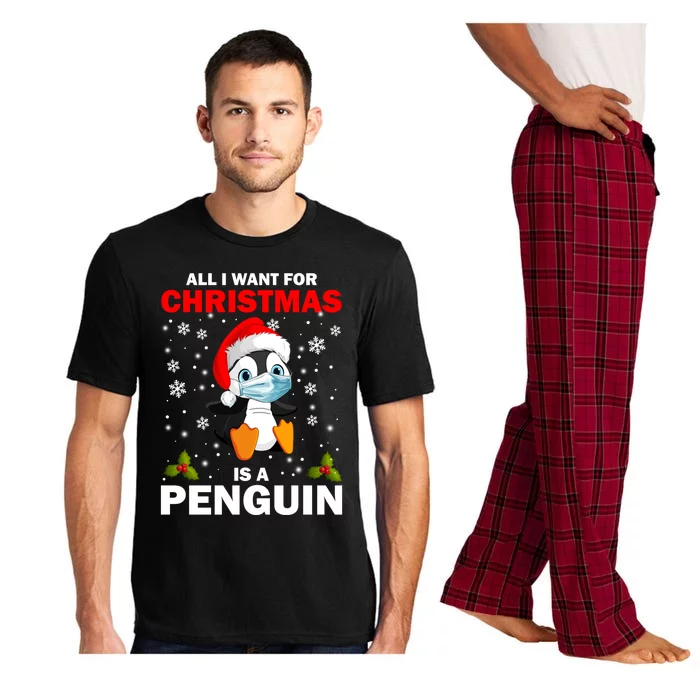 Animals Arctic Xmas All I Want For Christmas Is A Penguin Gift Pajama Set