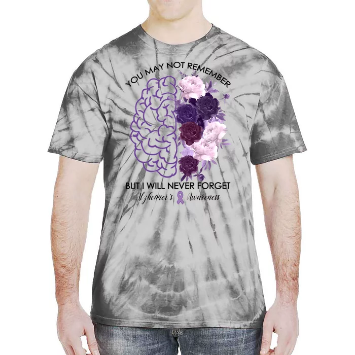 AlzheimerS Awareness You May Not Remember Tie-Dye T-Shirt