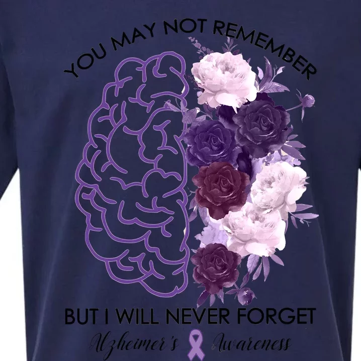 AlzheimerS Awareness You May Not Remember Sueded Cloud Jersey T-Shirt