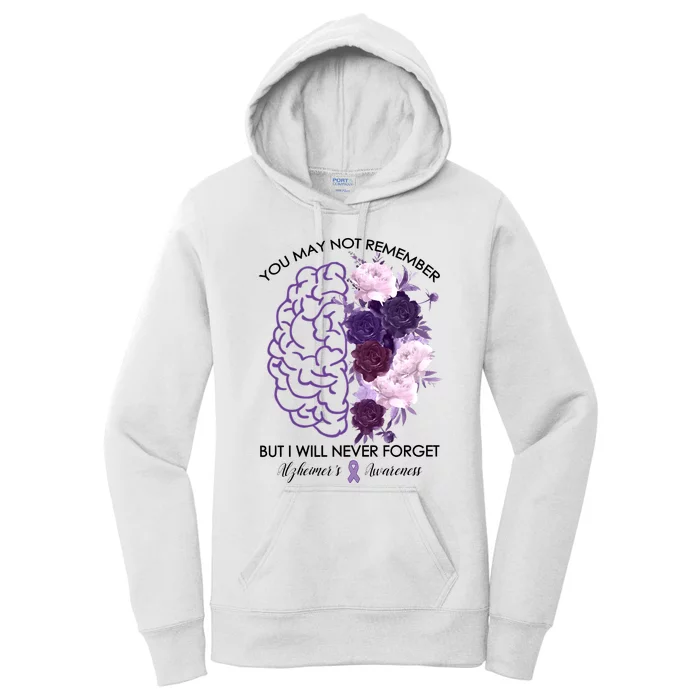 AlzheimerS Awareness You May Not Remember Women's Pullover Hoodie