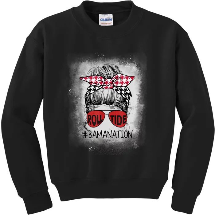 Alabama All Y'all The Tide Is Crimson Bamanation Roll Tide Kids Sweatshirt