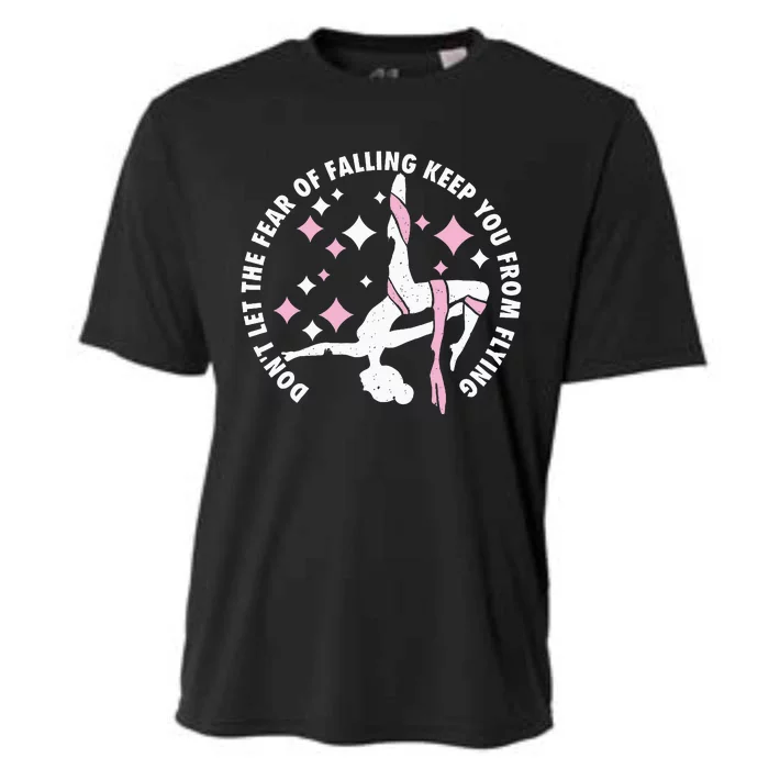 Aerialist Aerial Yoga Circus Artist From Silk Acrobatics Cooling Performance Crew T-Shirt