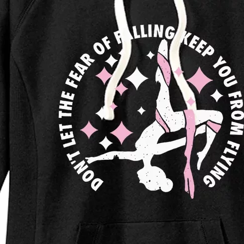 Aerialist Aerial Yoga Circus Artist From Silk Acrobatics Women's Fleece Hoodie