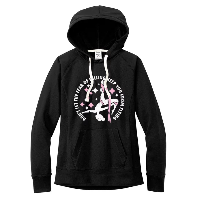 Aerialist Aerial Yoga Circus Artist From Silk Acrobatics Women's Fleece Hoodie