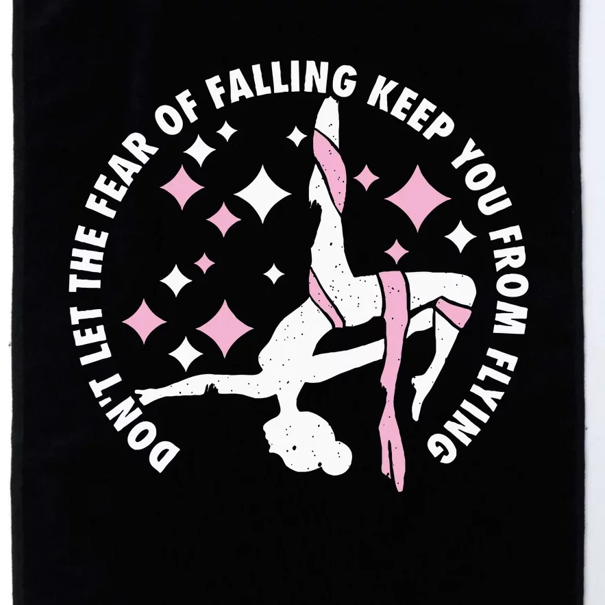 Aerialist Aerial Yoga Circus Artist From Silk Acrobatics Platinum Collection Golf Towel