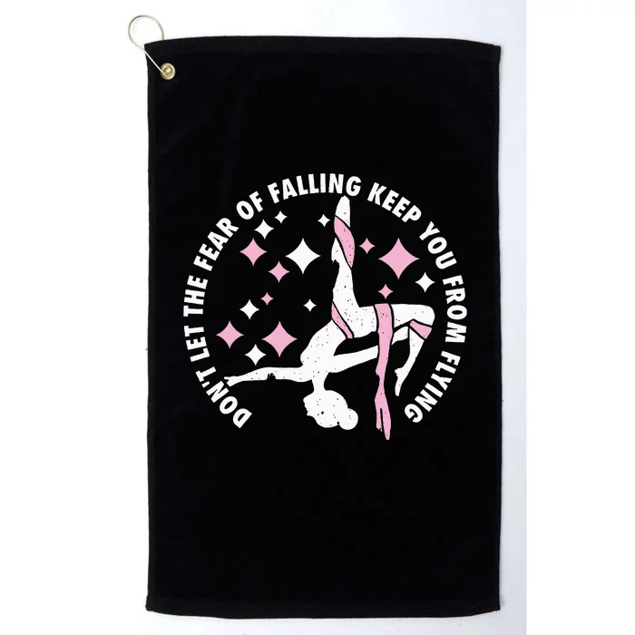 Aerialist Aerial Yoga Circus Artist From Silk Acrobatics Platinum Collection Golf Towel