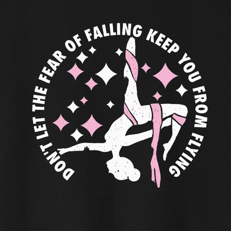 Aerialist Aerial Yoga Circus Artist From Silk Acrobatics Women's Crop Top Tee