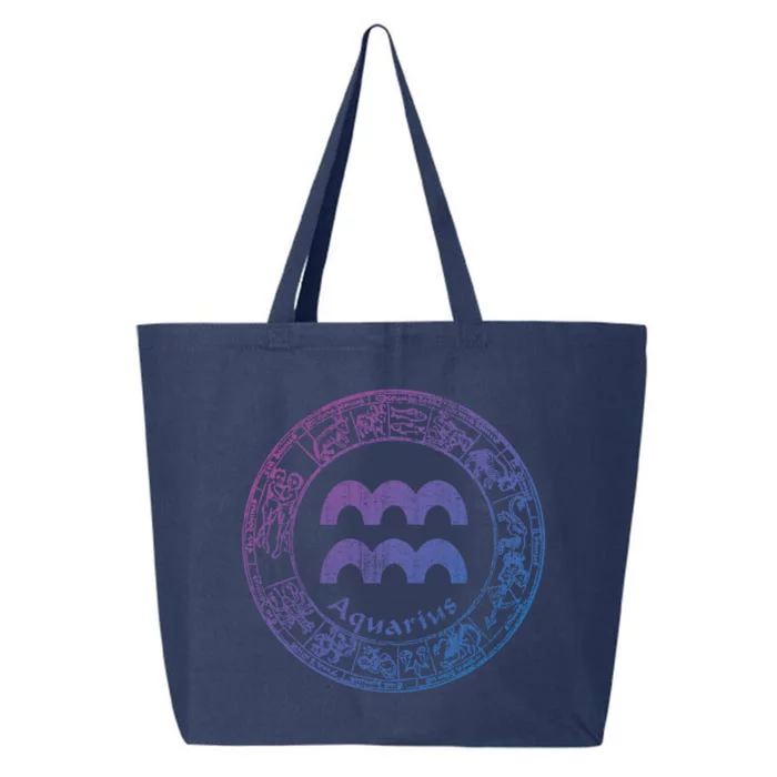 Aquarius Astrology Zodiac Horoscope Sign Meaningful Gift 25L Jumbo Tote