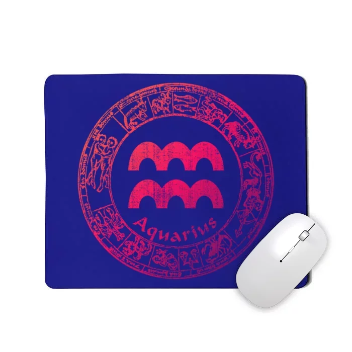 Aquarius Astrology Zodiac Horoscope Sign Meaningful Gift Mousepad