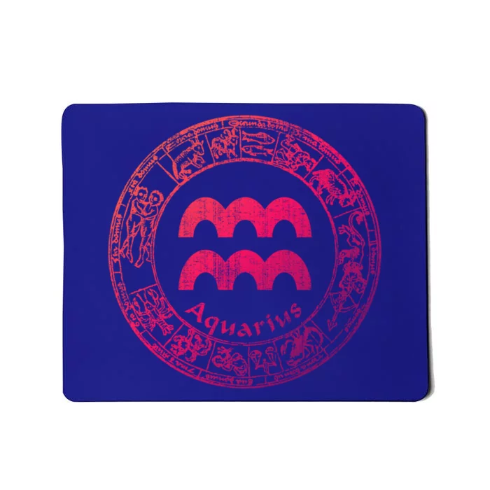 Aquarius Astrology Zodiac Horoscope Sign Meaningful Gift Mousepad