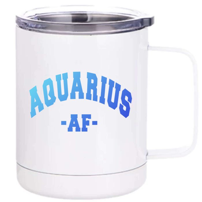 Aquarius Astrology Zodiac Sign Decorations Gift Front & Back 12oz Stainless Steel Tumbler Cup