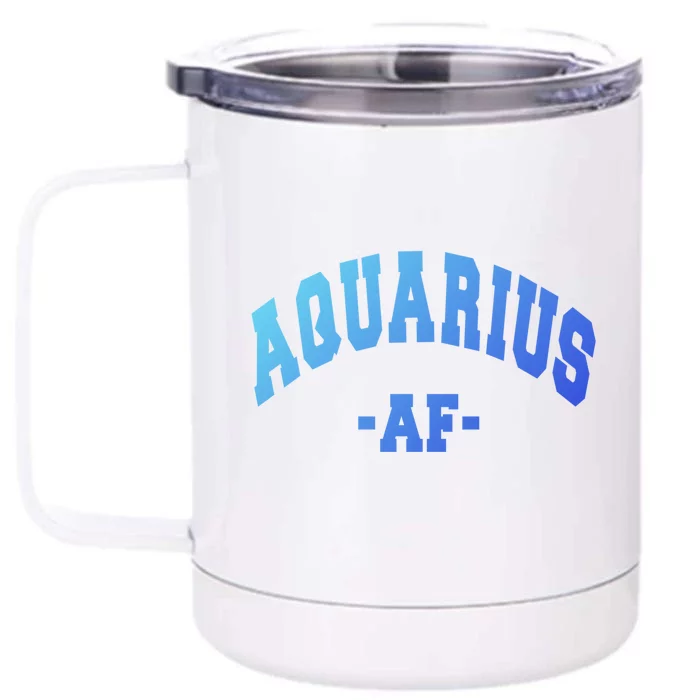 Aquarius Astrology Zodiac Sign Decorations Gift Front & Back 12oz Stainless Steel Tumbler Cup