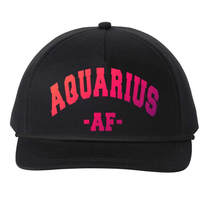 Aquarius Astrology Zodiac Sign Decorations Gift Snapback Five-Panel Rope Hat