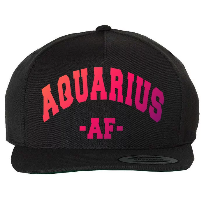 Aquarius Astrology Zodiac Sign Decorations Gift Wool Snapback Cap