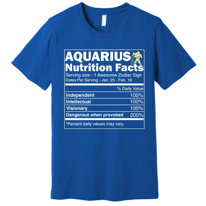 Aquarius Astrology Zodiac Horoscope Birthday Gift Premium T-Shirt