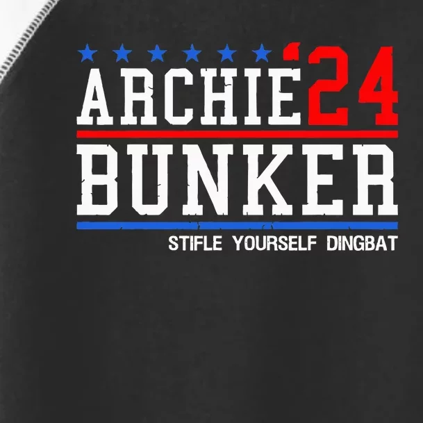 Archie Bunker 24 For President 2024 Toddler Fine Jersey T-Shirt