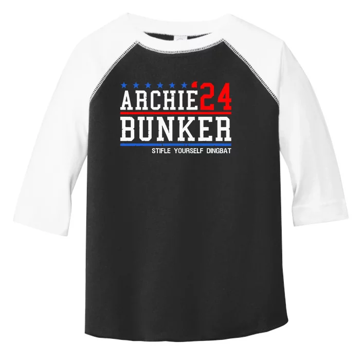 Archie Bunker 24 For President 2024 Toddler Fine Jersey T-Shirt