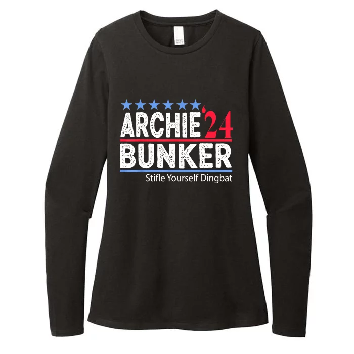 Archie Bunker 24 For President 2024 Womens CVC Long Sleeve Shirt